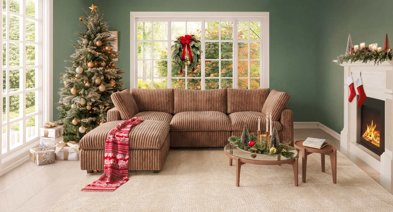Christmas Corduroy sofa PC01