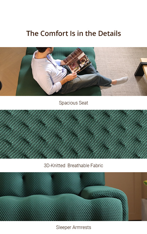 Bubble Modern Armless Sofa​ Comfort