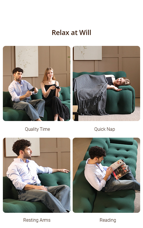 Bubble Modern Armless Sofa​ Positions