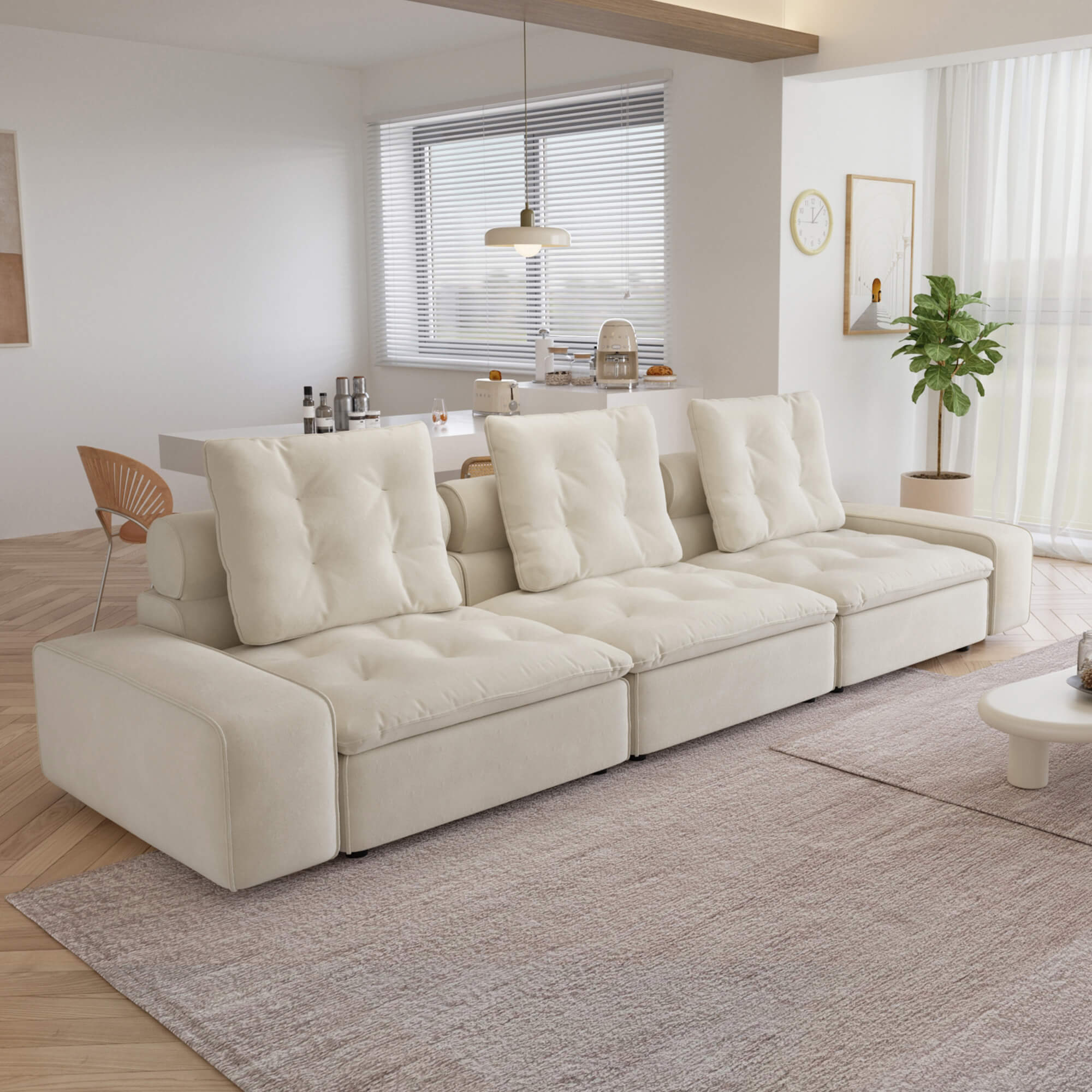 Sky Cloud 3-Seater Adjustable Sofa