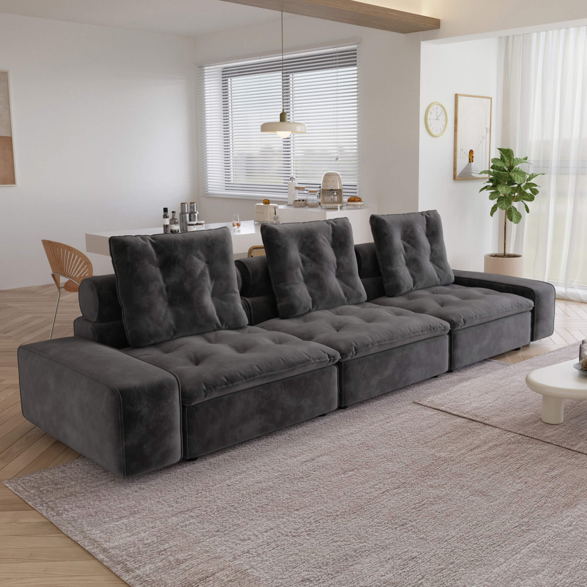 Sky Cloud 3-Seater Adjustable Sofa