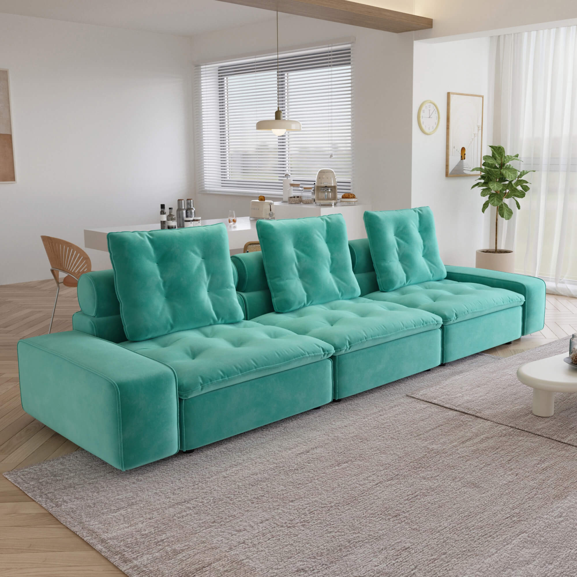 Sky Cloud 3-Seater Adjustable Sofa