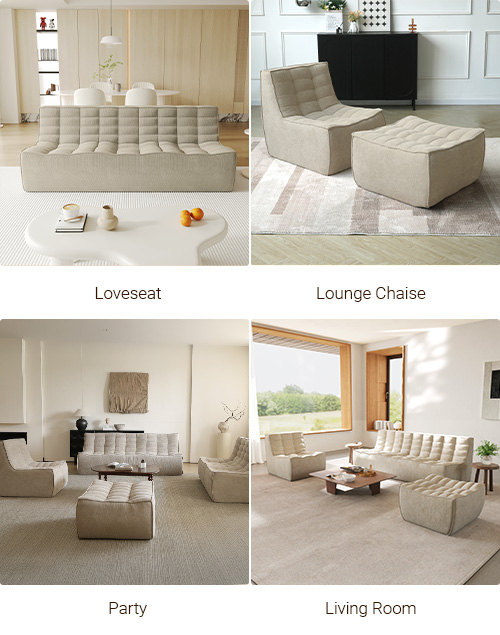 Caterpillar Classic Armless Sofa Scenes