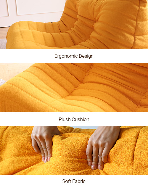 Caterpillar Modern Armless Sofa Comfort