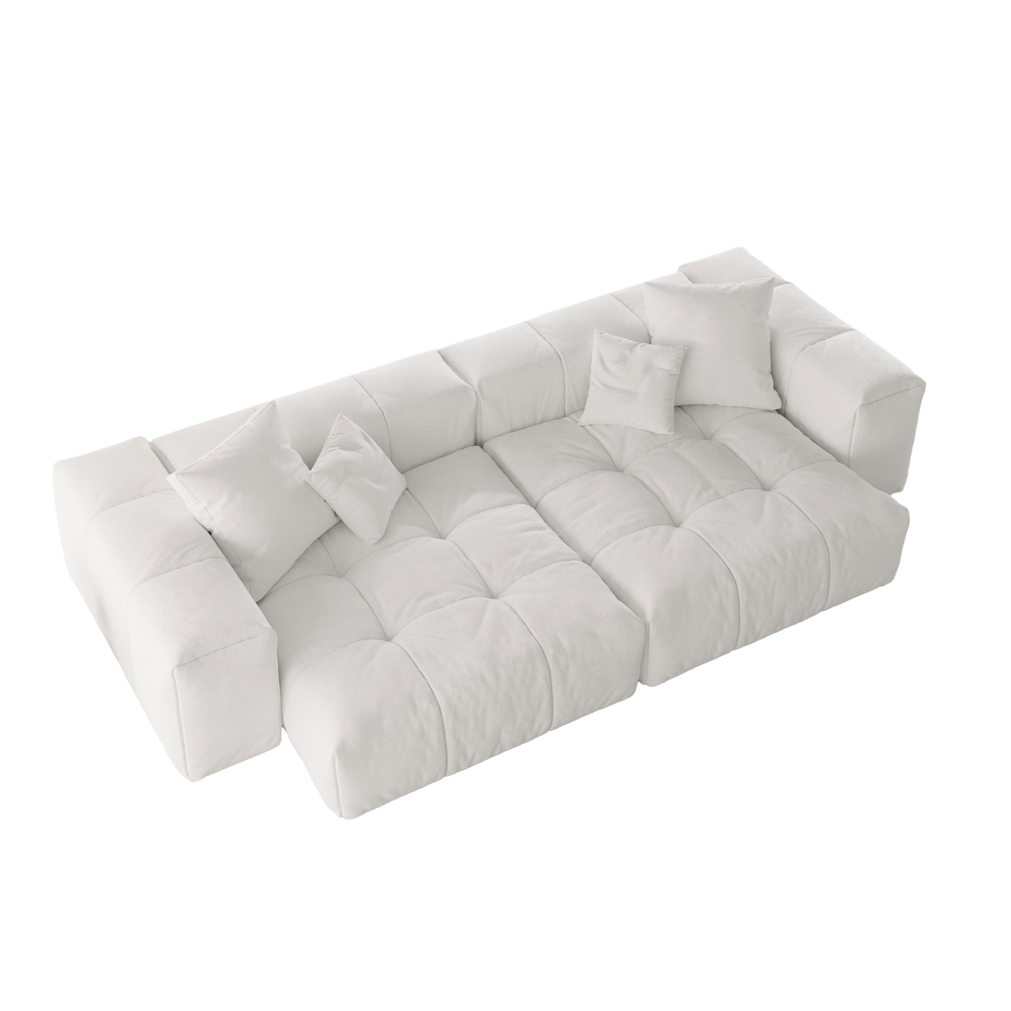 Pixel Classic | Love Seater Modular Sofa With Armrests