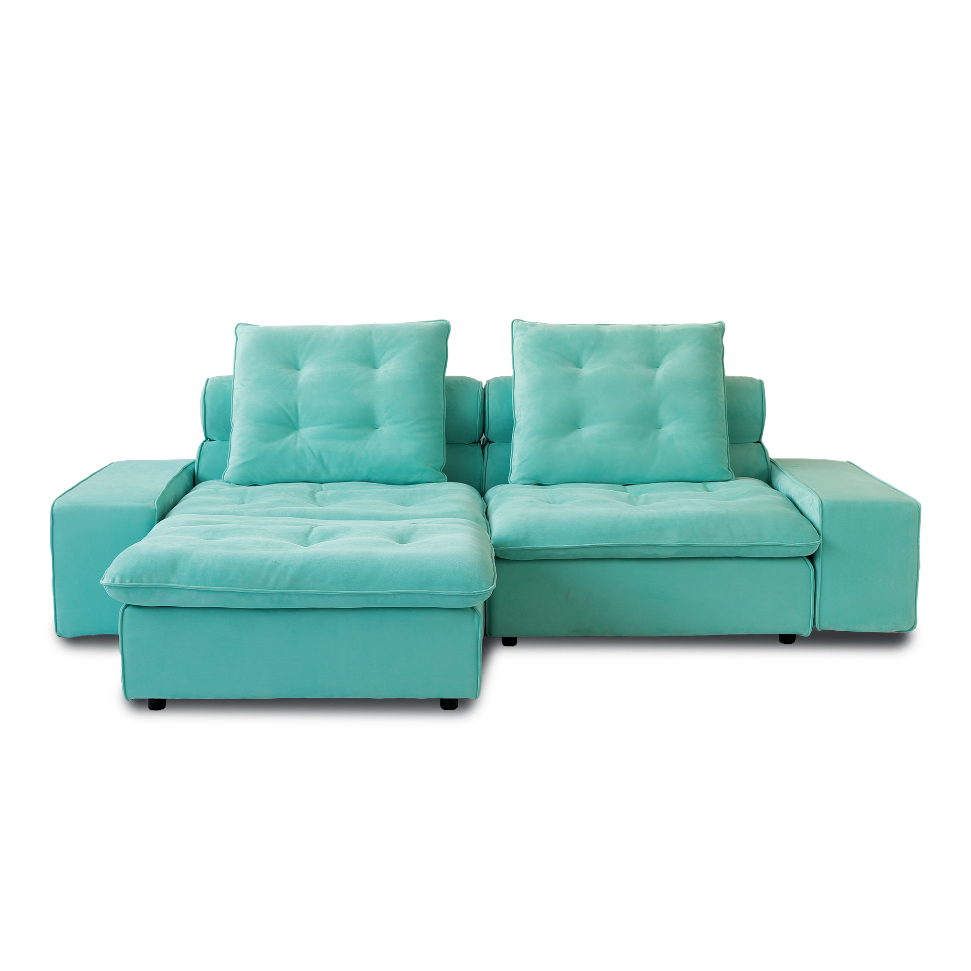 Sky Cloud Loveseat with 1 Ottoman Adjustable Sofa