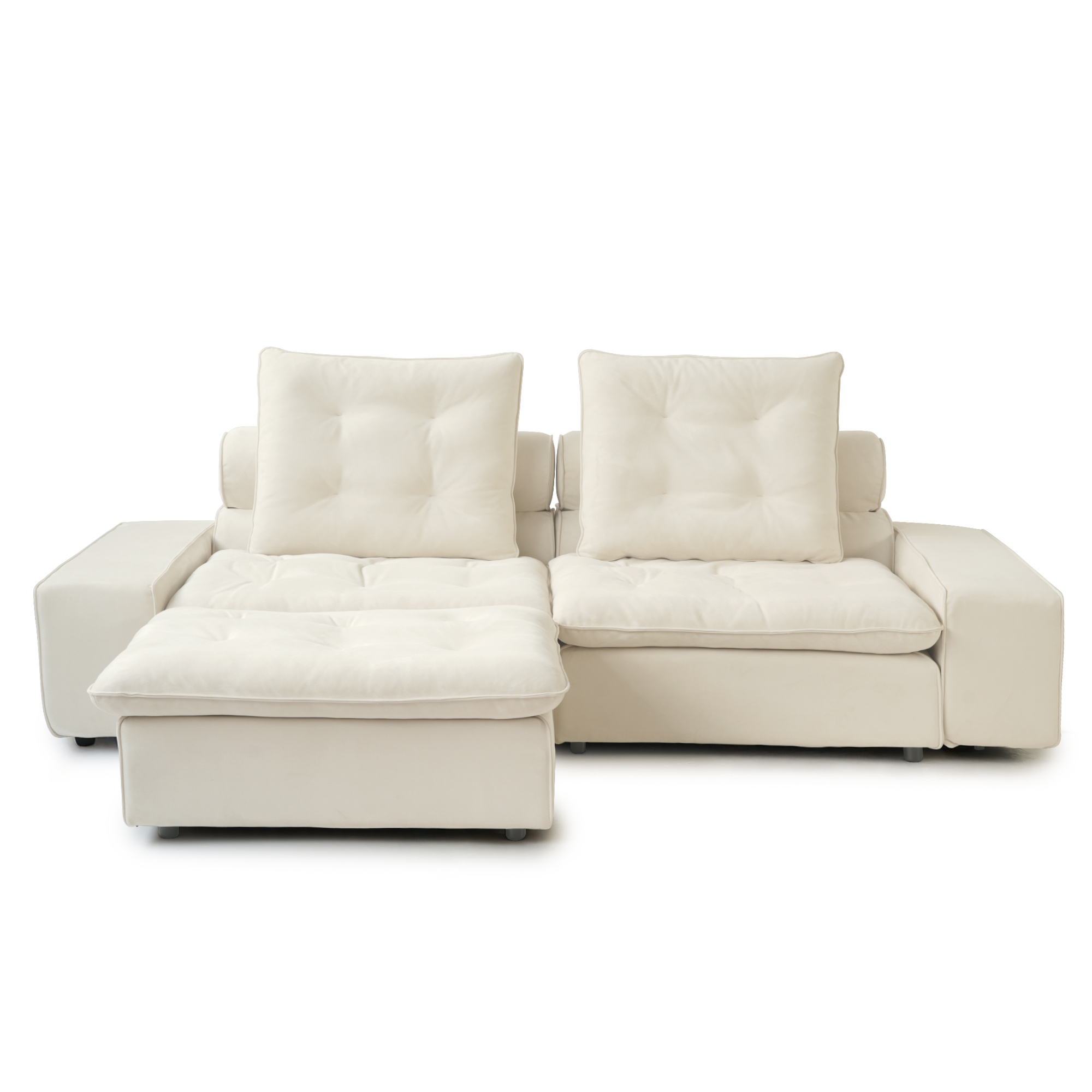 Sky Cloud Loveseat with 1 Ottoman Adjustable Sofa