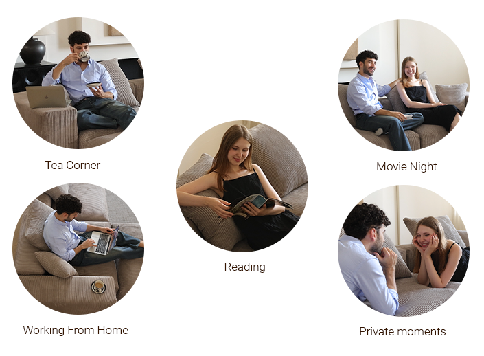 Pixel Modern Modular Sofa Positions