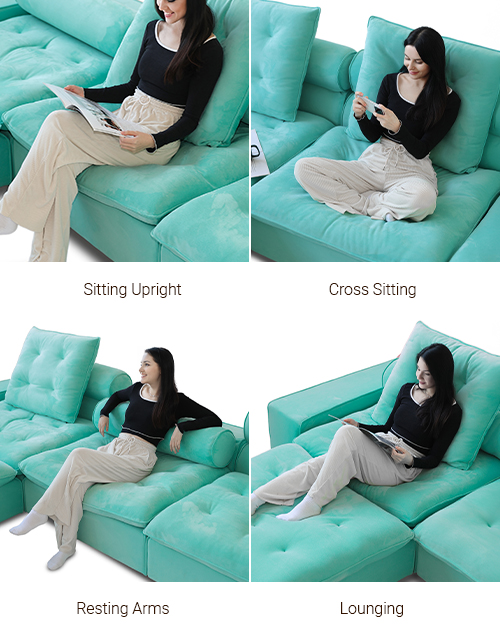 Sky Cloud Adjustable Sofa Sitting Positions