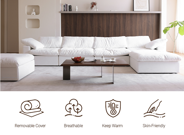 Sky Cloud Sectional Sofa Header