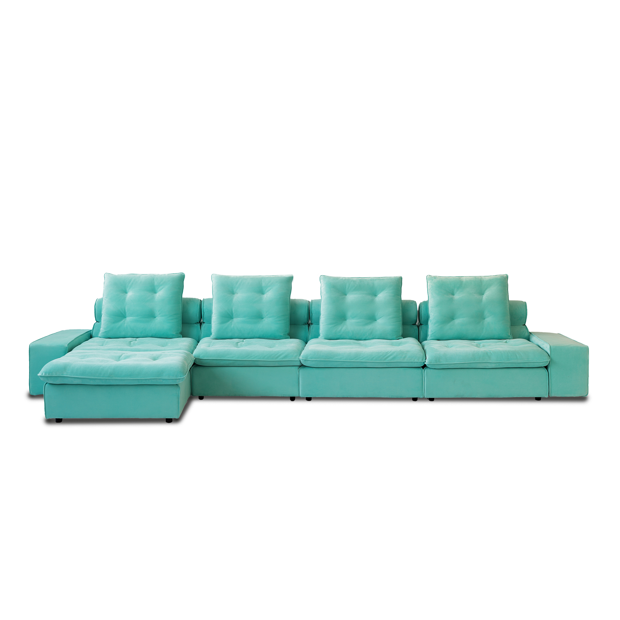 Sky Cloud 4-Seater L-Shaped Adjustable Sofa