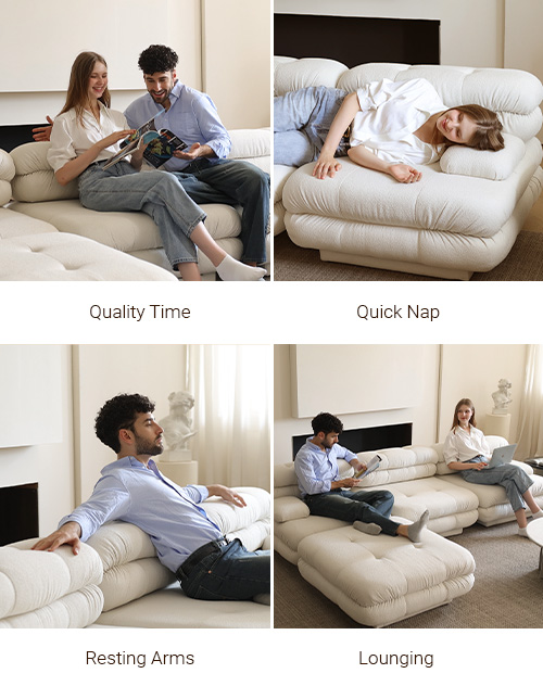 Urban Modern Modular Sofa Positions