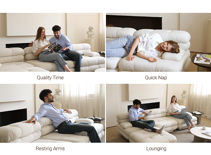 Urban Modern Modular Sofa Positions