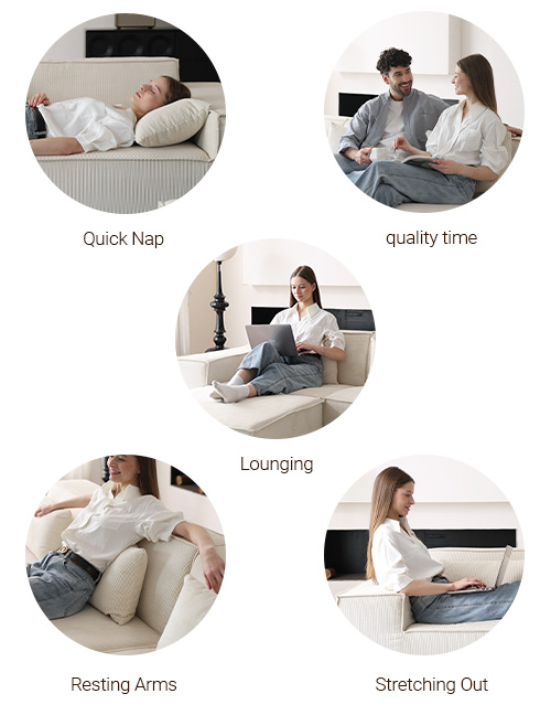 Urban Plus Sectional Sofa Positions