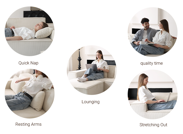 Urban Plus Sectional Sofa Positions