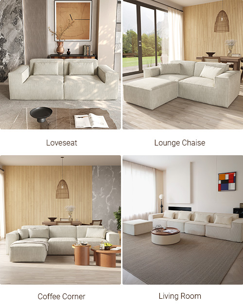 Urban Plus Sectional Sofa Scenes