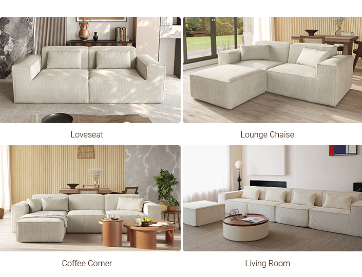 Urban Plus Sectional Sofa Scenes