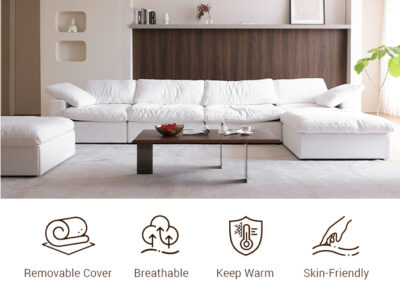 removable wahable sky cloud sectionalsofa