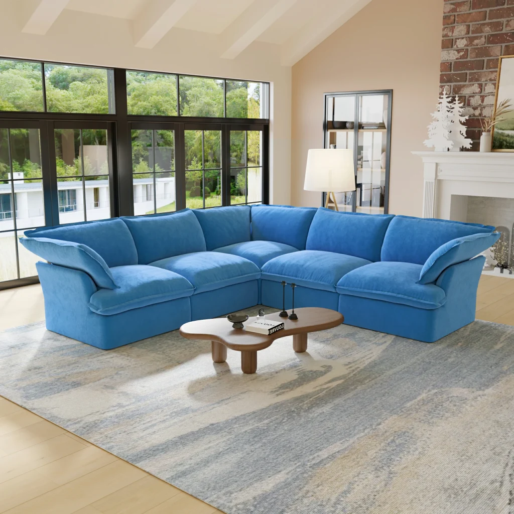 Velvet Sectional Sofa