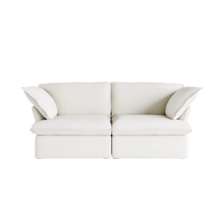 120we 2 Seater White Linen