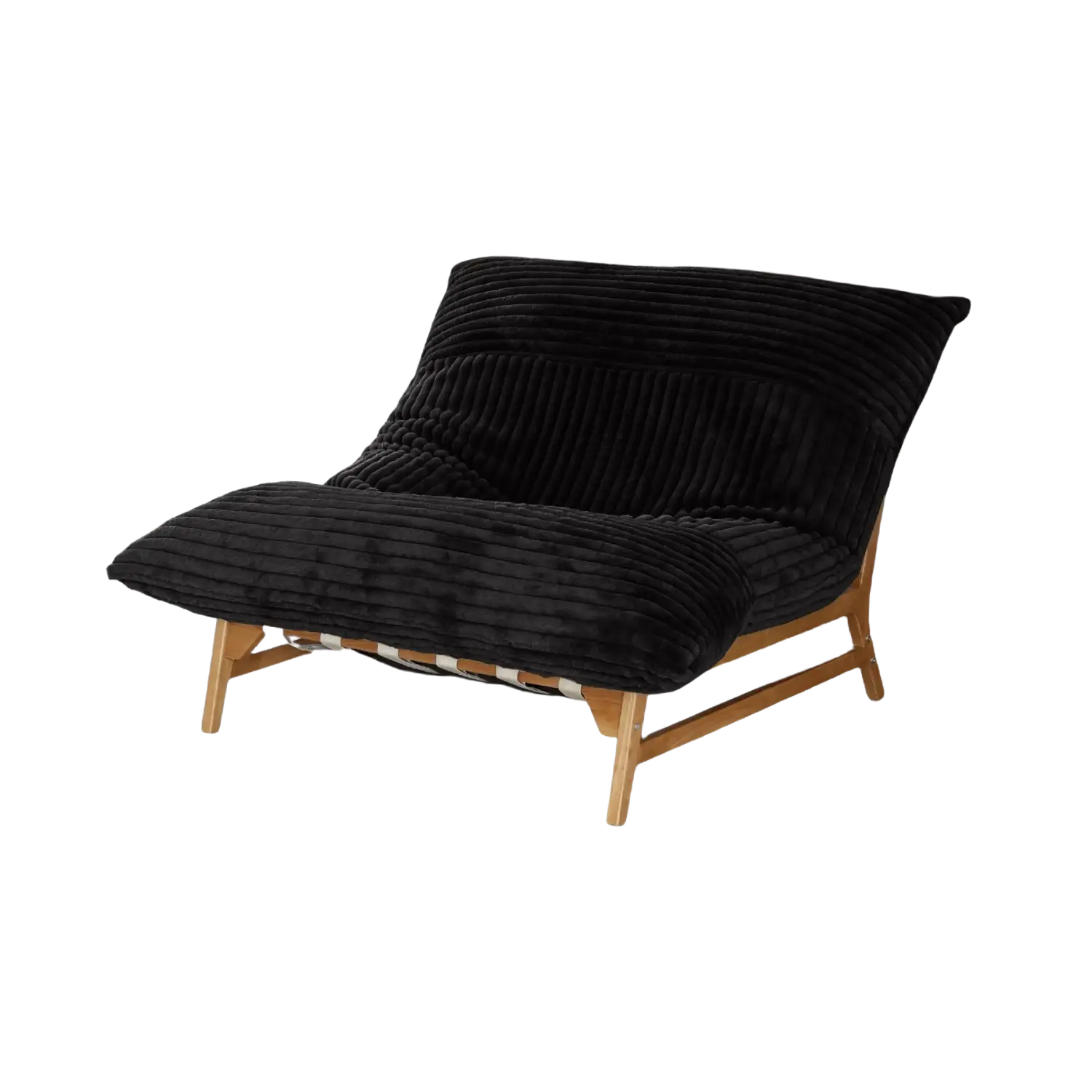 47-Inch Plush Pillow Accent Chair Solid Wood Frame