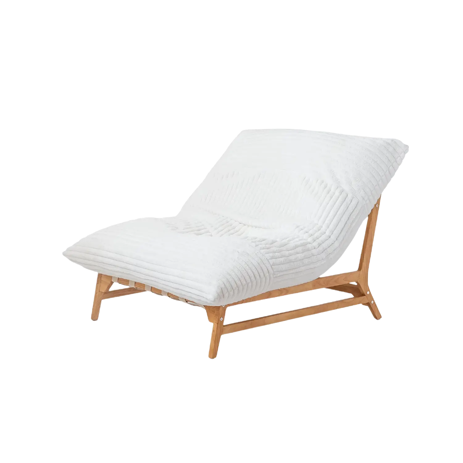 47-Inch Plush Pillow Accent Chair Solid Wood Frame