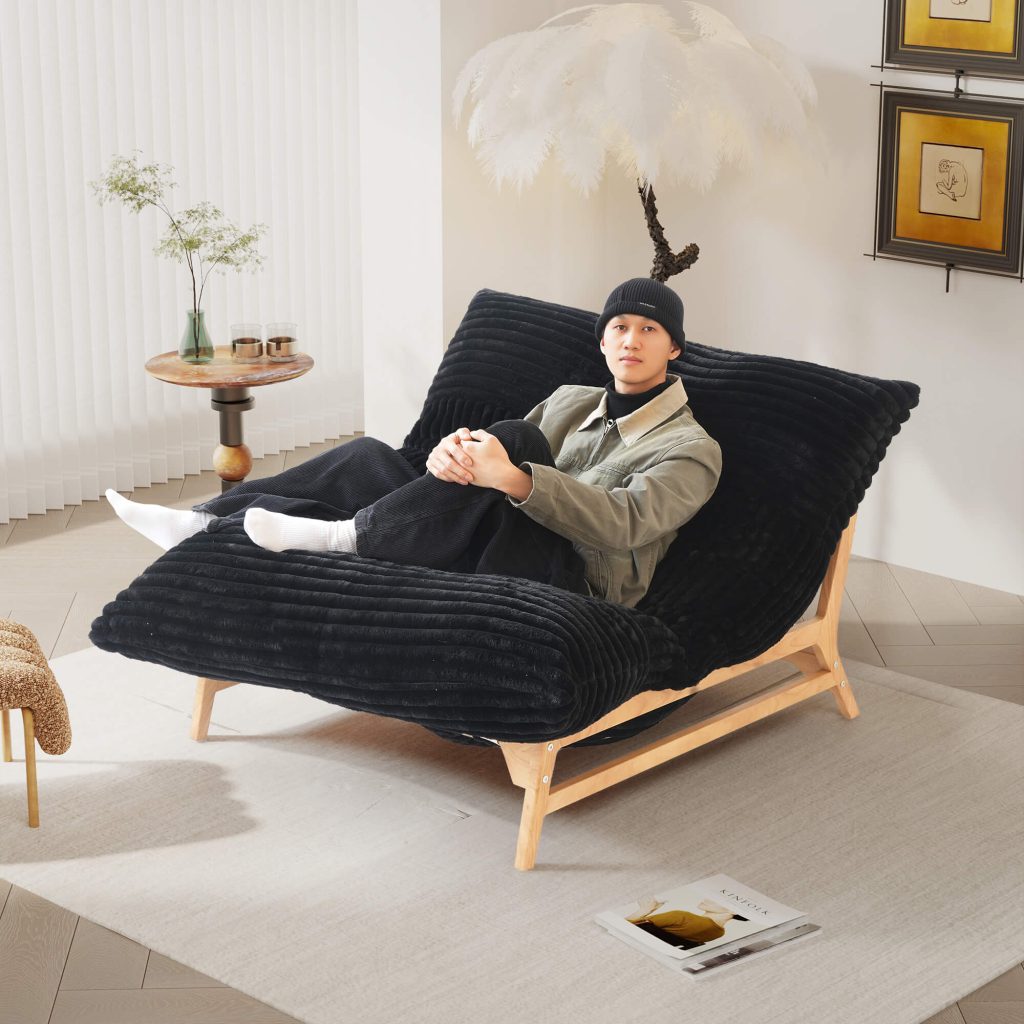 Black single sofa MH-SF137BK01