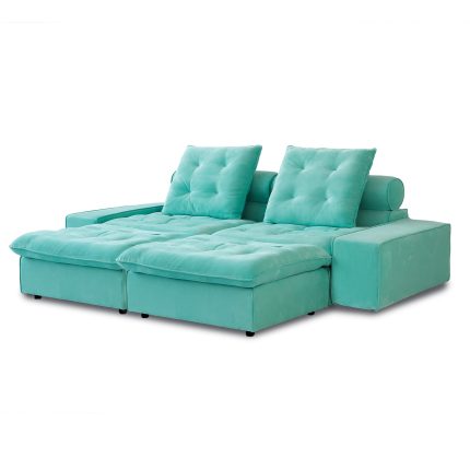 Loveseat Double Chaise 136 Tiffany blue 02