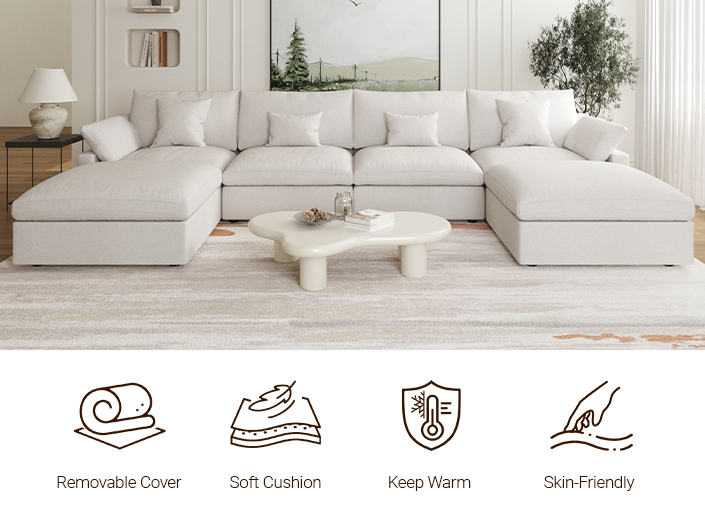 Sky Cloud Classic Sectional Sofa Header