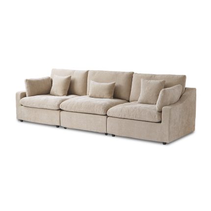 Sky Cloud Slope Sectional Sofa Khaki (45)