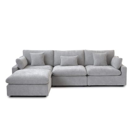 cloud grey 3-seater L-shaped sofa 140LG (22)