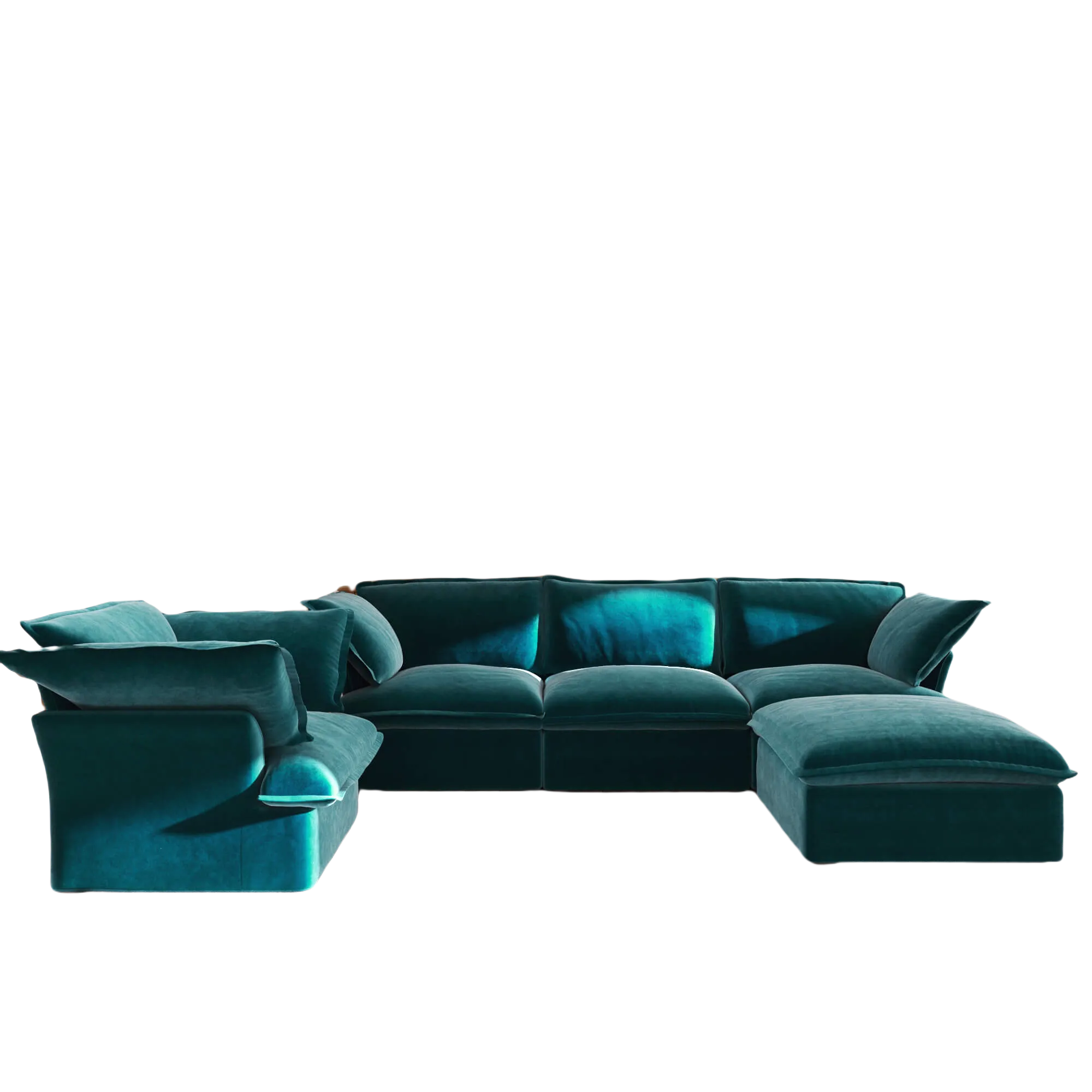 Sky Plus Velvet Cloud Sofa