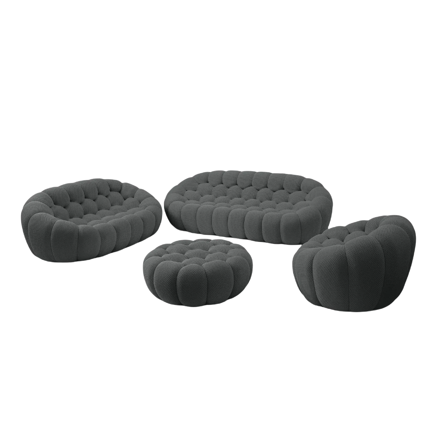 Modular Comfort 3D-Knitted Sofa Sets 6-Seaters With Ottoman