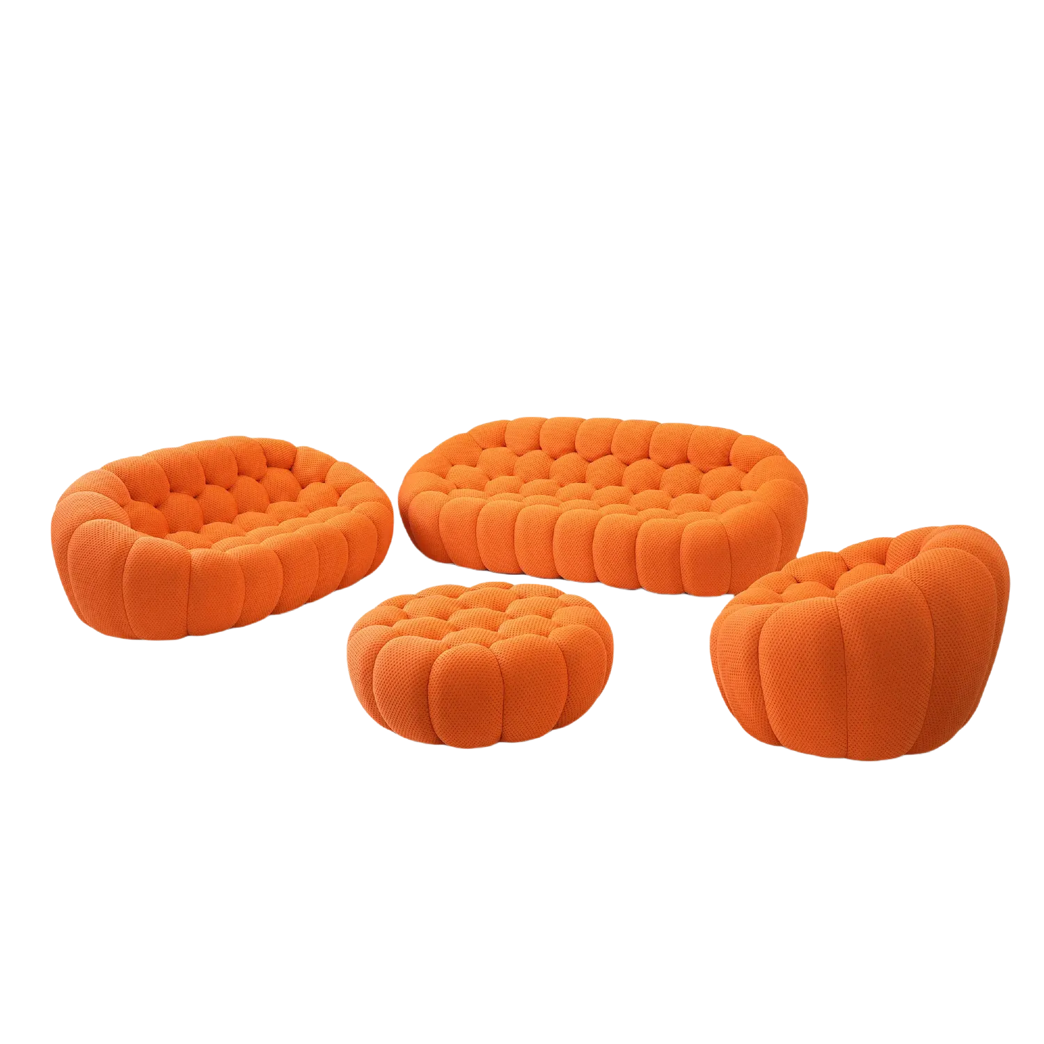 Modular Comfort 3D-Knitted Sofa Sets 6-Seaters With Ottoman
