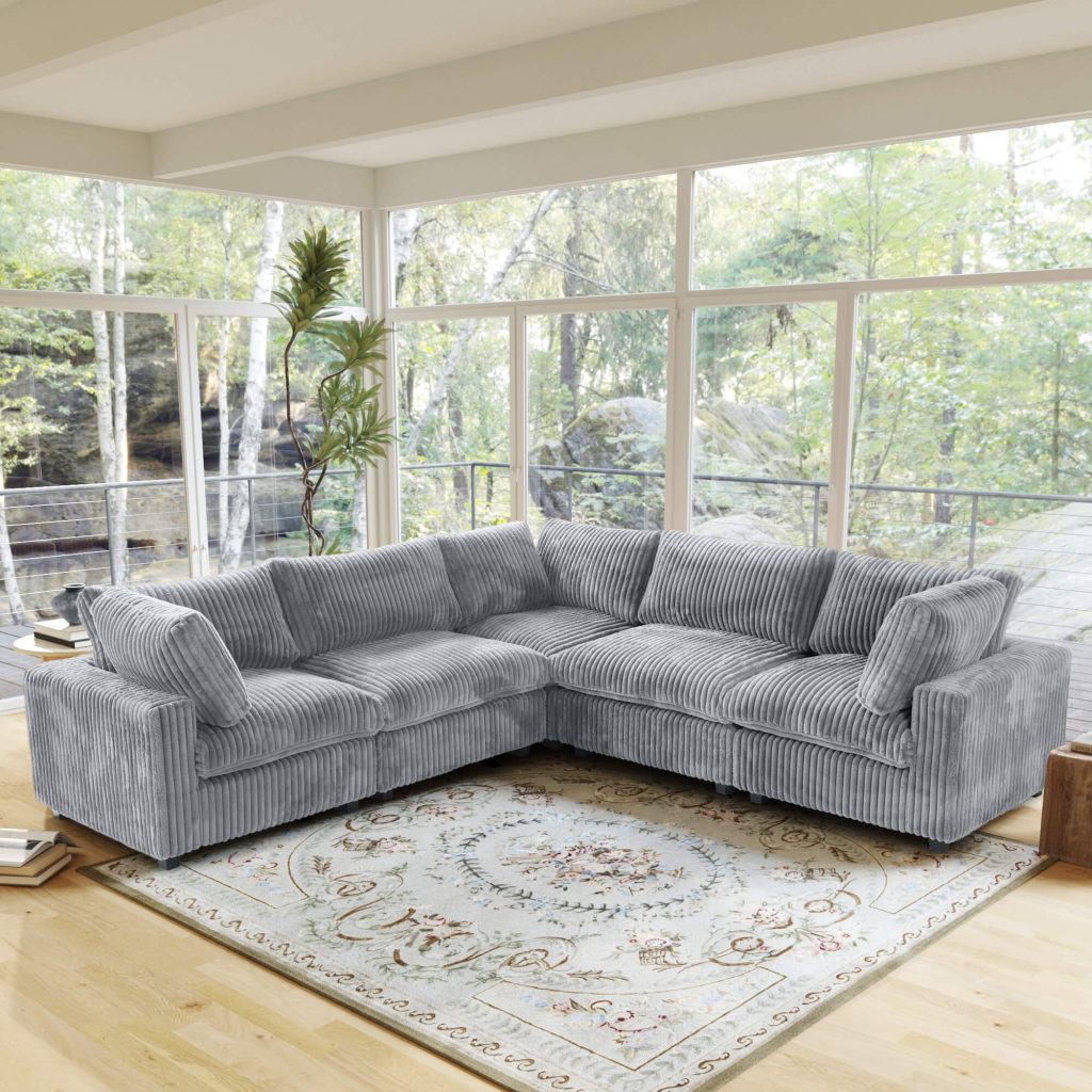 141lg Sky Cloud Pro Sectional 5 Seater Corner Shaped Sofa 01
