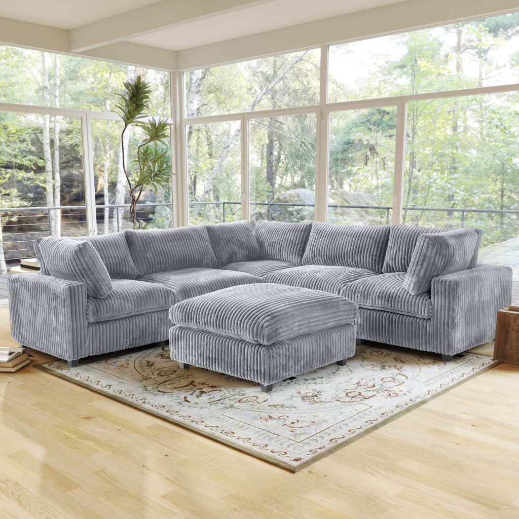 141lg Sky Cloud Pro Sectional 6 Seater Corner Shaped Sofa