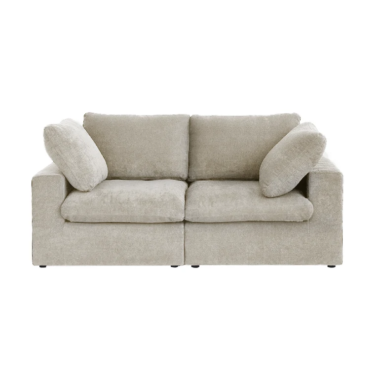 Sky Cloud Sectional Loveseat Khaki