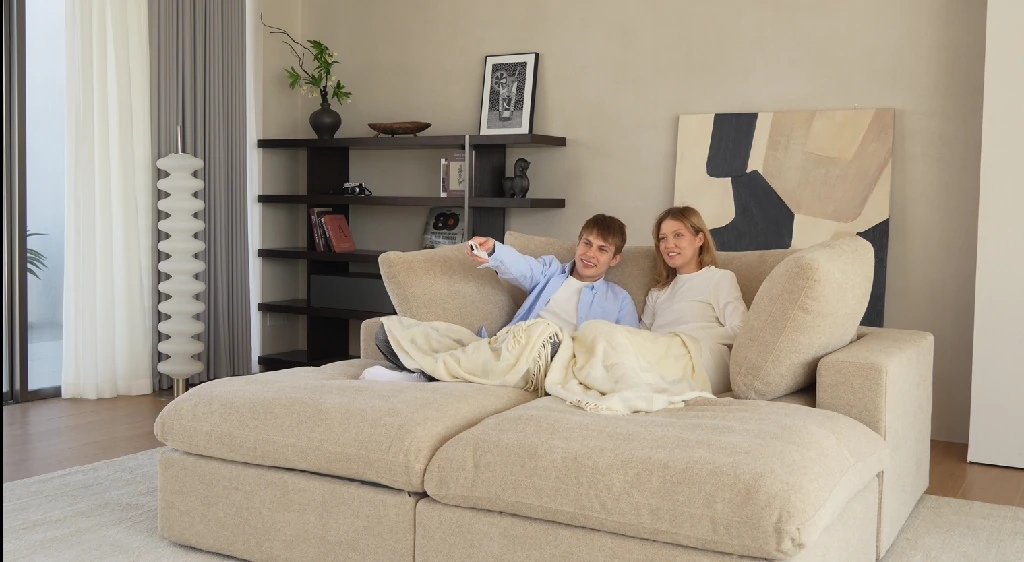 Sky Cloud Sectional Sofa Double Chaise Lounge