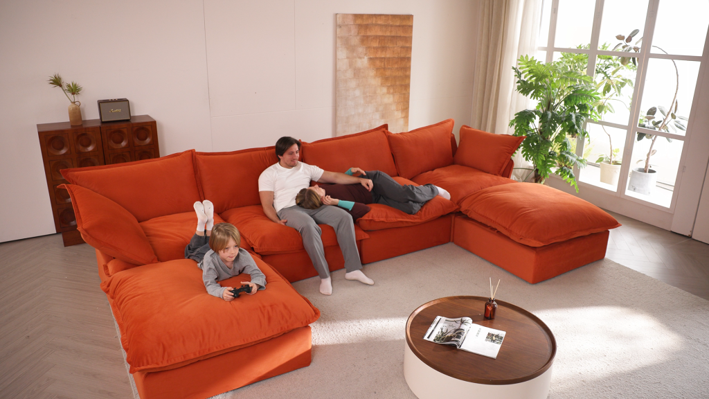 U Shaped Sectional With Chaises