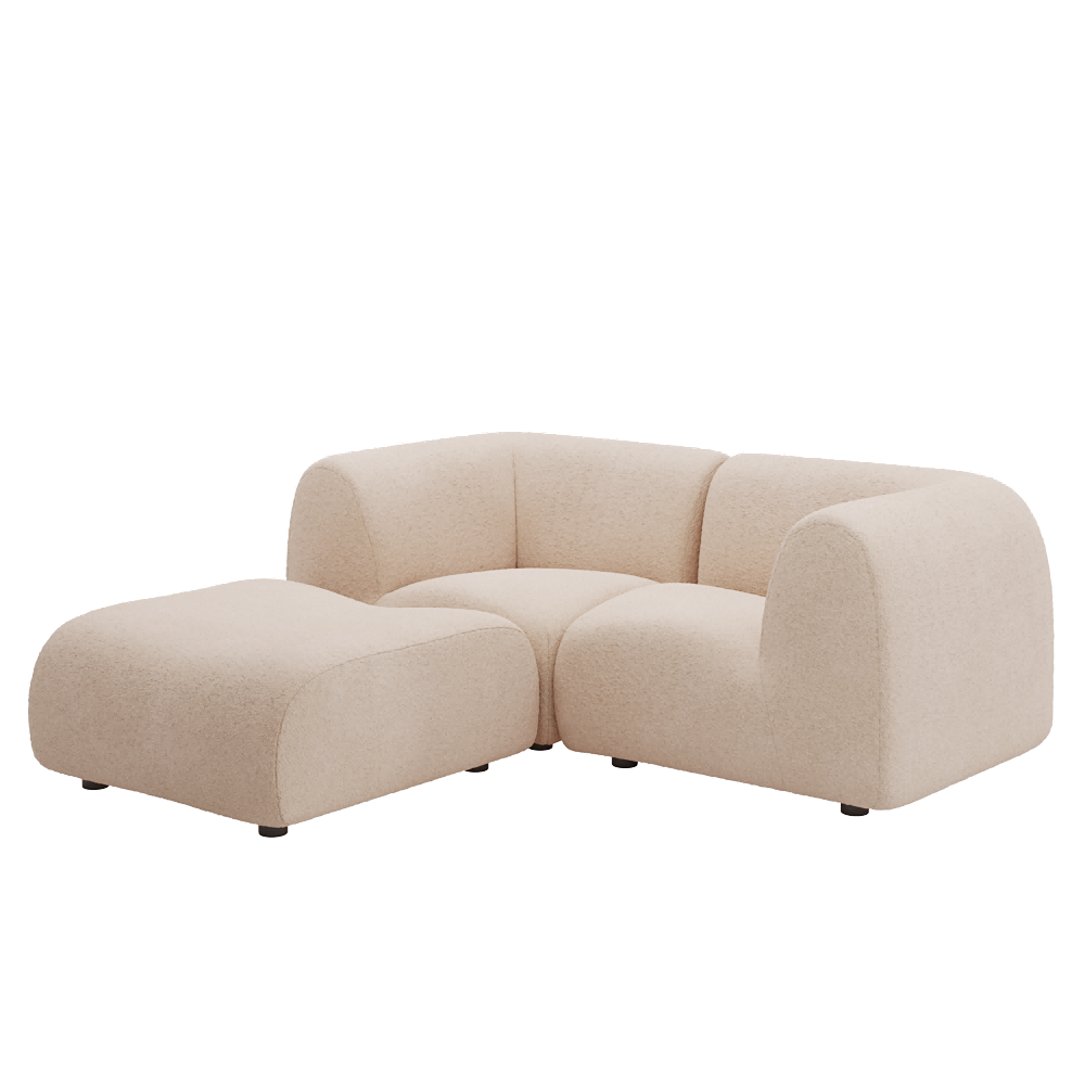 1977 Modular Sectional Couch | Pet-Friendly High-Arm Sofa with Washable Covers Loveseat Chaise