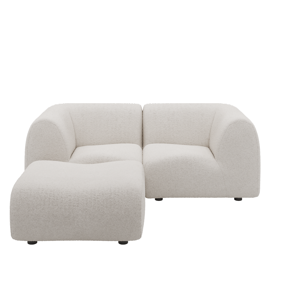 1977 Modular Sectional Couch | Pet-Friendly High-Arm Sofa with Washable Covers Loveseat Chaise
