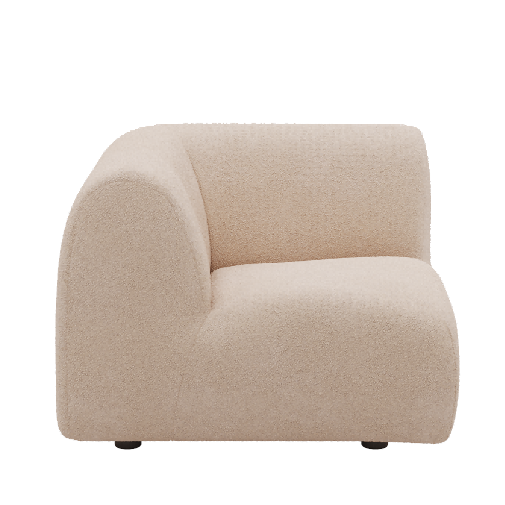 1977 Modular Sectional Couch | Pet-Friendly High-Armrest Corner Seat