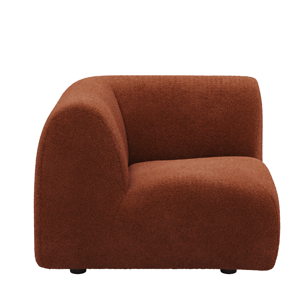 1977 Modular Sectional Couch | Pet-Friendly High-Armrest Corner Seat