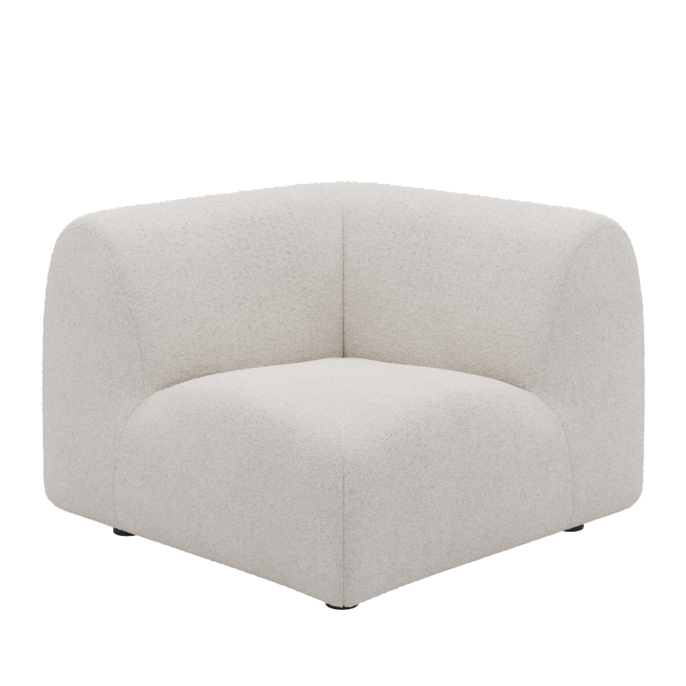 1977 Modular Sectional Couch | Pet-Friendly High-Armrest Corner Seat
