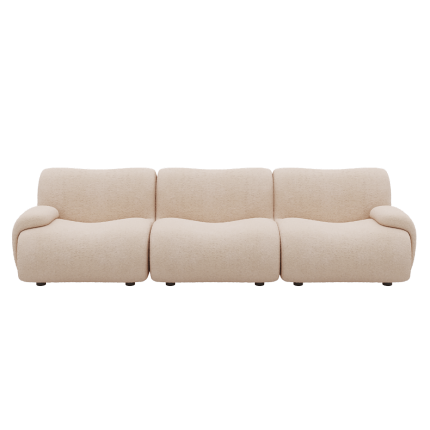 324 Modular Sectional Couch Low Arm 3 Seater Chaise 08