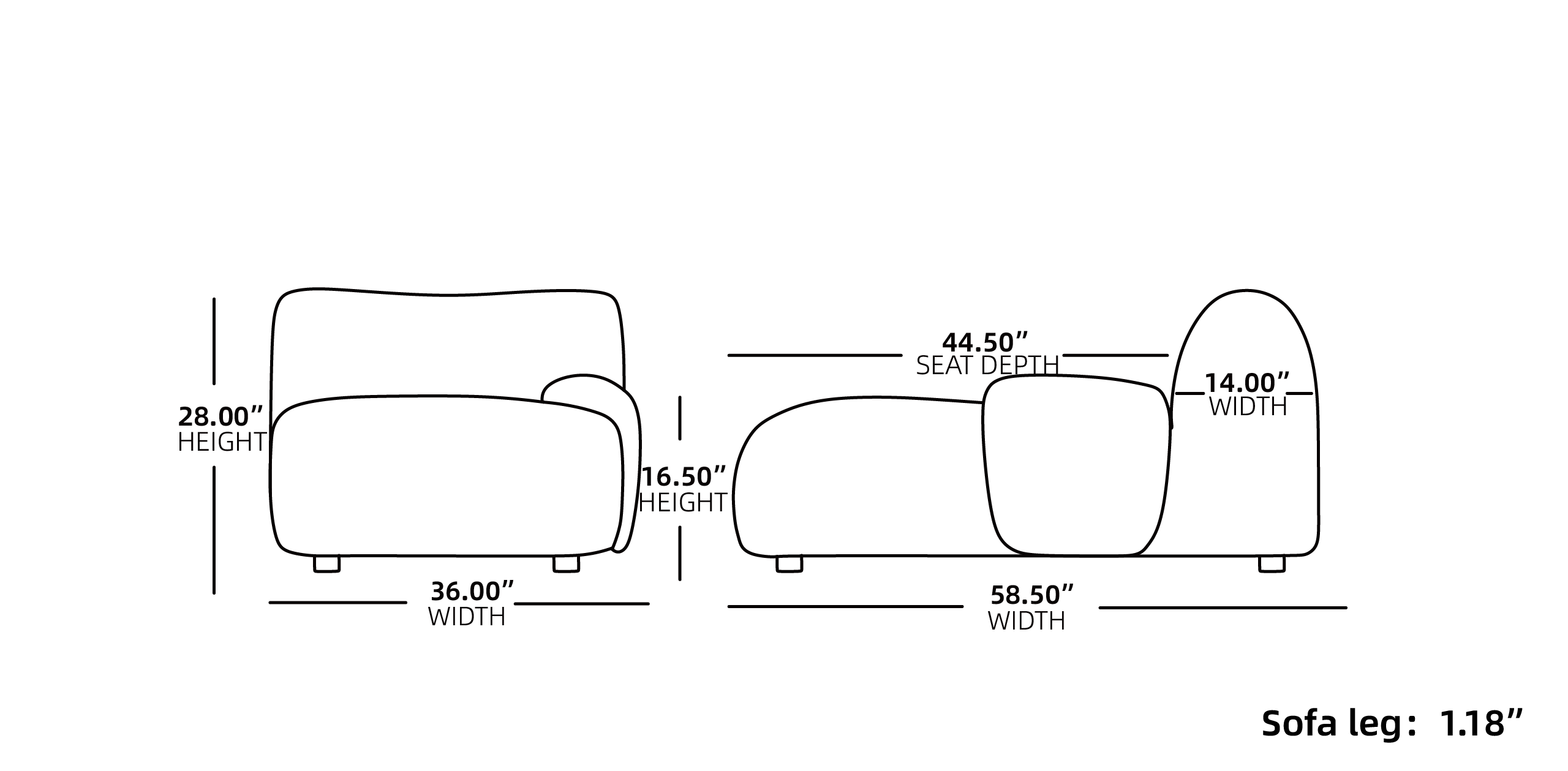 324 Modular Sectional Sofa Chaise