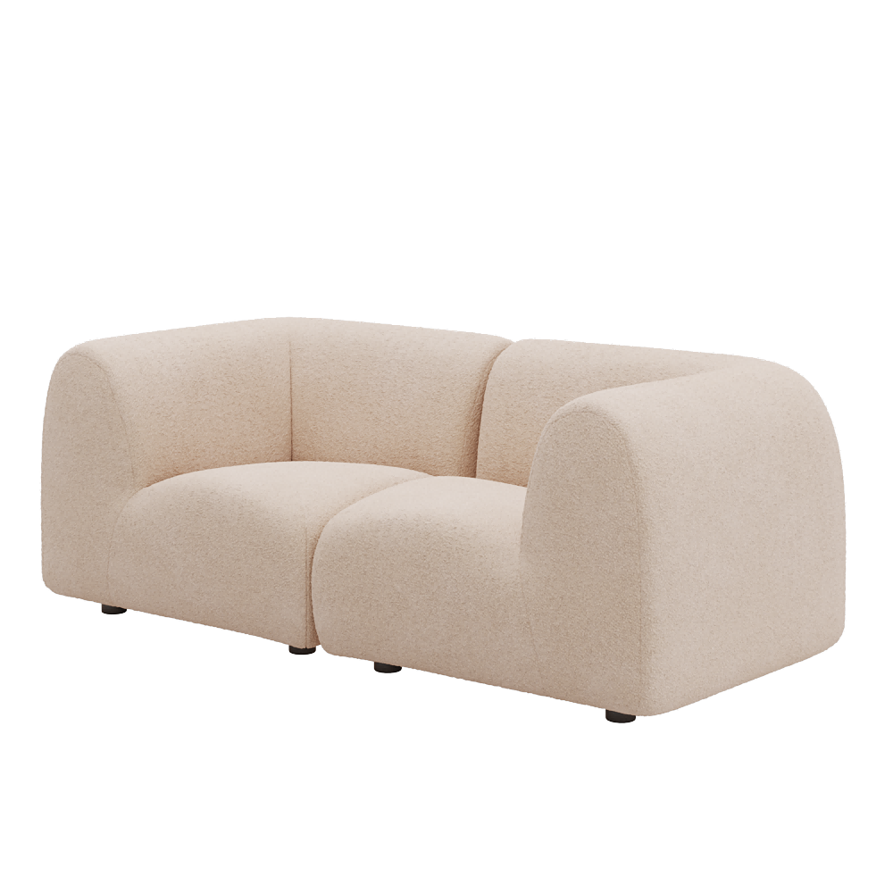 1977 Modular Sectional Couch | Pet-Friendly High-Arm Sofa with Washable Covers Loveseat