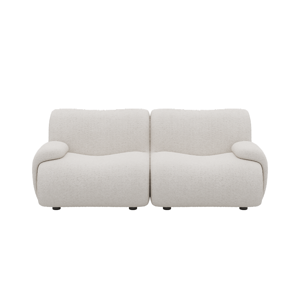 1977 Modular Sectional Couch | Pet-Friendly Low-Arm Sofa with Washable Covers Loveseat