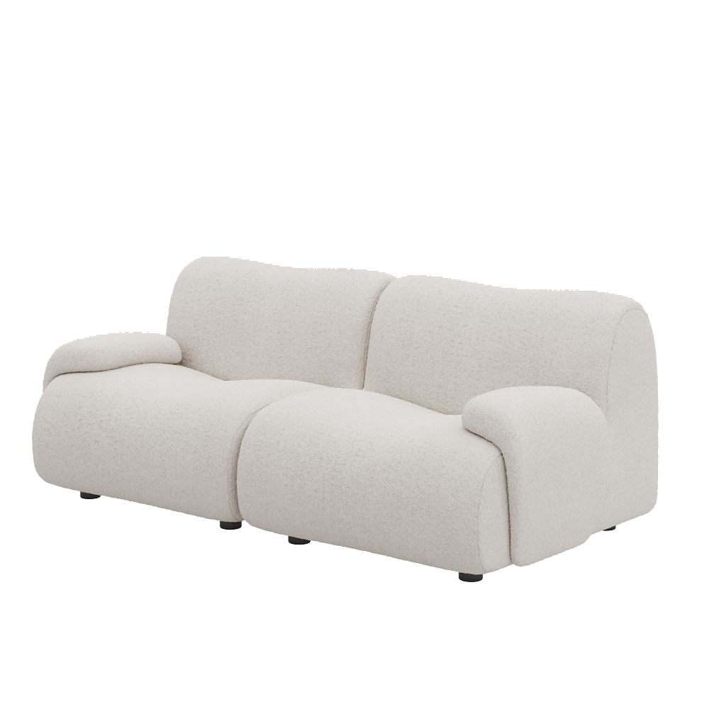 1977 Modular Sectional Couch | Pet-Friendly Low-Arm Sofa with Washable Covers Loveseat