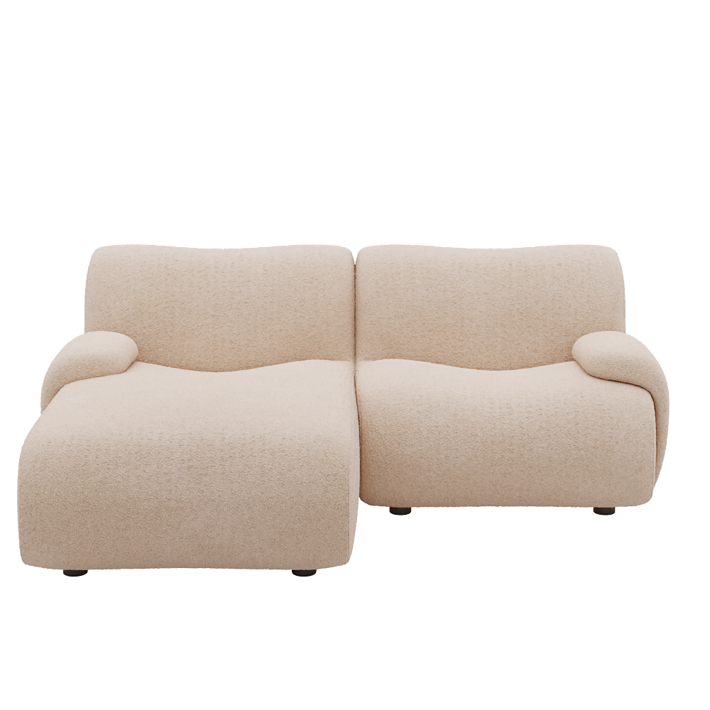 1977 Modular Sectional Couch | Pet-Friendly Low-Arm Sofa Chaise with Washable Covers Loveseat